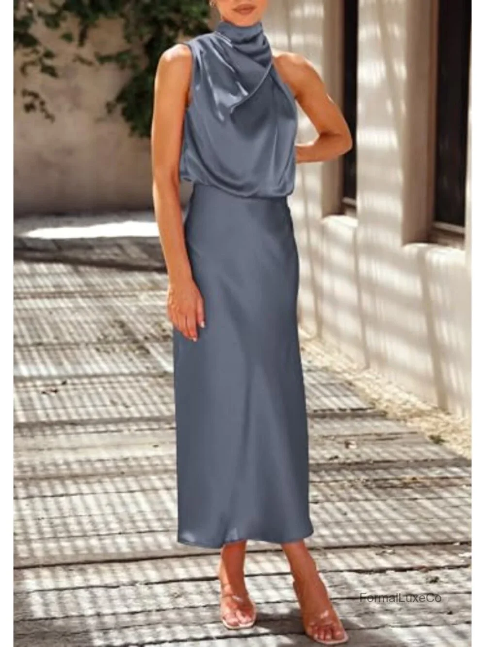 N/A satin maxi